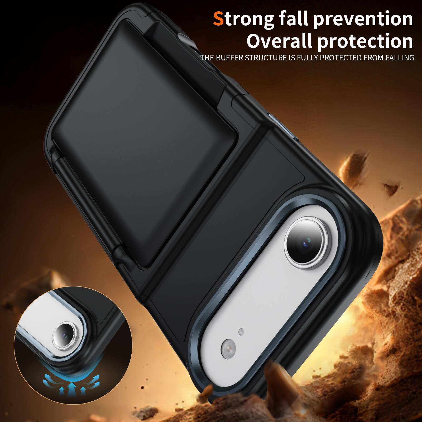 Strong fall prevention  
Overall protection  
The buffer structure is fully protected from falling