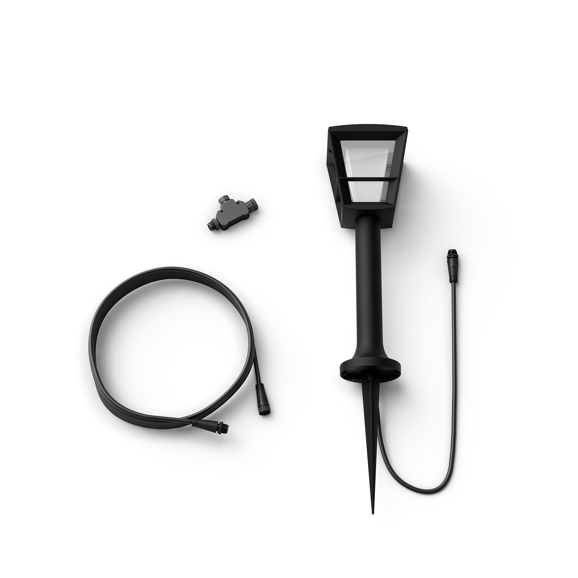Angle. Philips - Hue Econic Outdoor Pathway Light Extension - White and Color Ambiance.