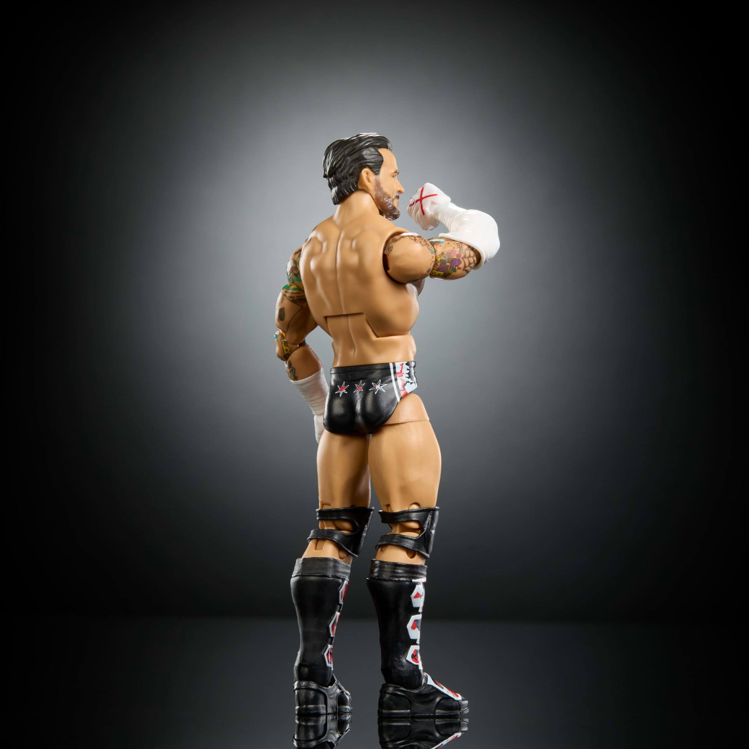 Alt View 5. Mattel - Mattel WWE Elite Collection Top Picks Action Figures & Accessories Set, 6-inch Collectible CM Punk with Swappable Hands.