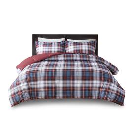 Gracie Mills - Victor 3M Scotchgard Down Alternative All Season Comforter Set - Red