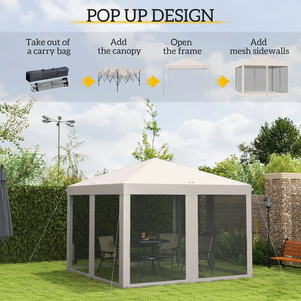 POP UP DESIGN

1. Take out of a carry bag
2. Add the canopy
3. Open the frame
4. Add mesh sidewalls