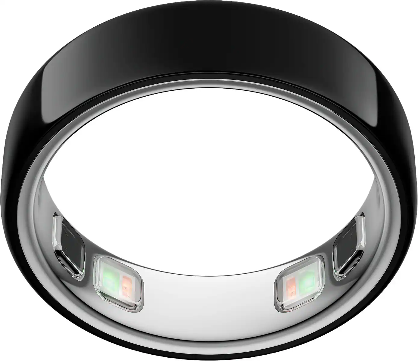 Front. Oura - Oura Ring 5 - Smart Ring - Size Before You Buy with OR5 Sizing Kit - Size 7 - Black.