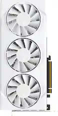 Front. XFX - Swift AMD Radeon RX 9070GRE Triple Fan Gaming Graphics Card with 12GB GDDR6 PCI Express 5.0 HDMI 3xDP, AMD RDNA 4 - White.