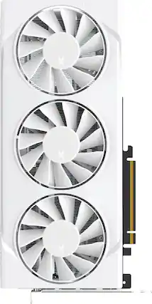 Front. XFX - Swift AMD Radeon RX 9070GRE Triple Fan Gaming Edition with 12GB GDDR6 HDMI 3xDP, AMD RDNA 4 - White.