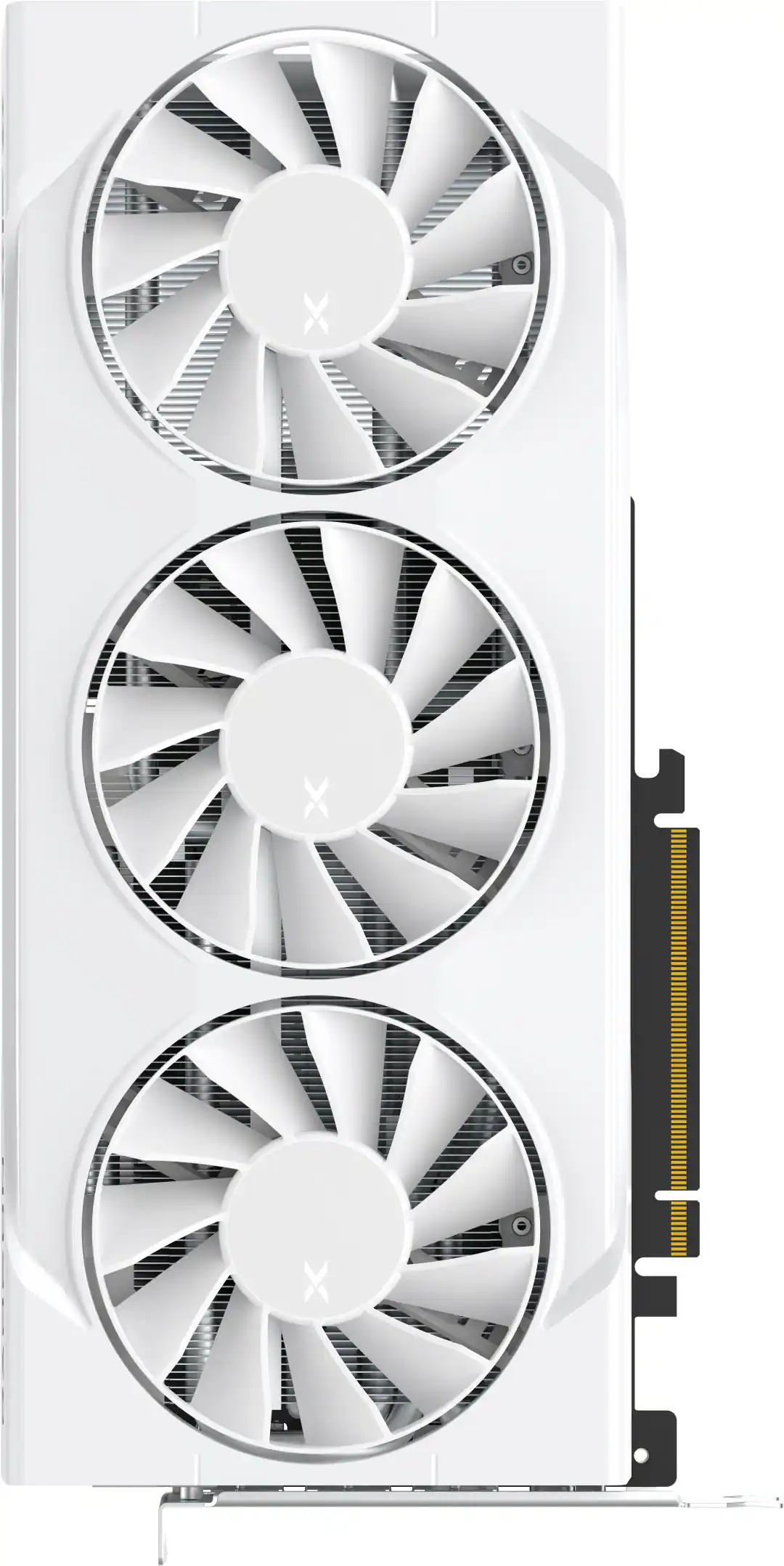 Front. XFX - Swift AMD Radeon RX 9070GRE Triple Fan Gaming Edition with 12GB GDDR6 HDMI 3xDP, AMD RDNA 4 - White.