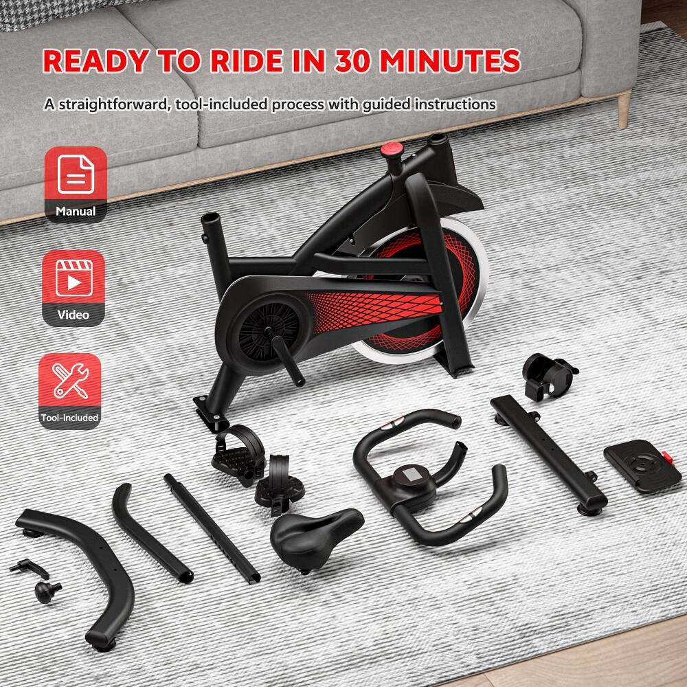 READY TO RIDE IN 30 MINUTES

A straightforward, tool-included process with guided instructions

- Manual
- Video
- Tool-included
