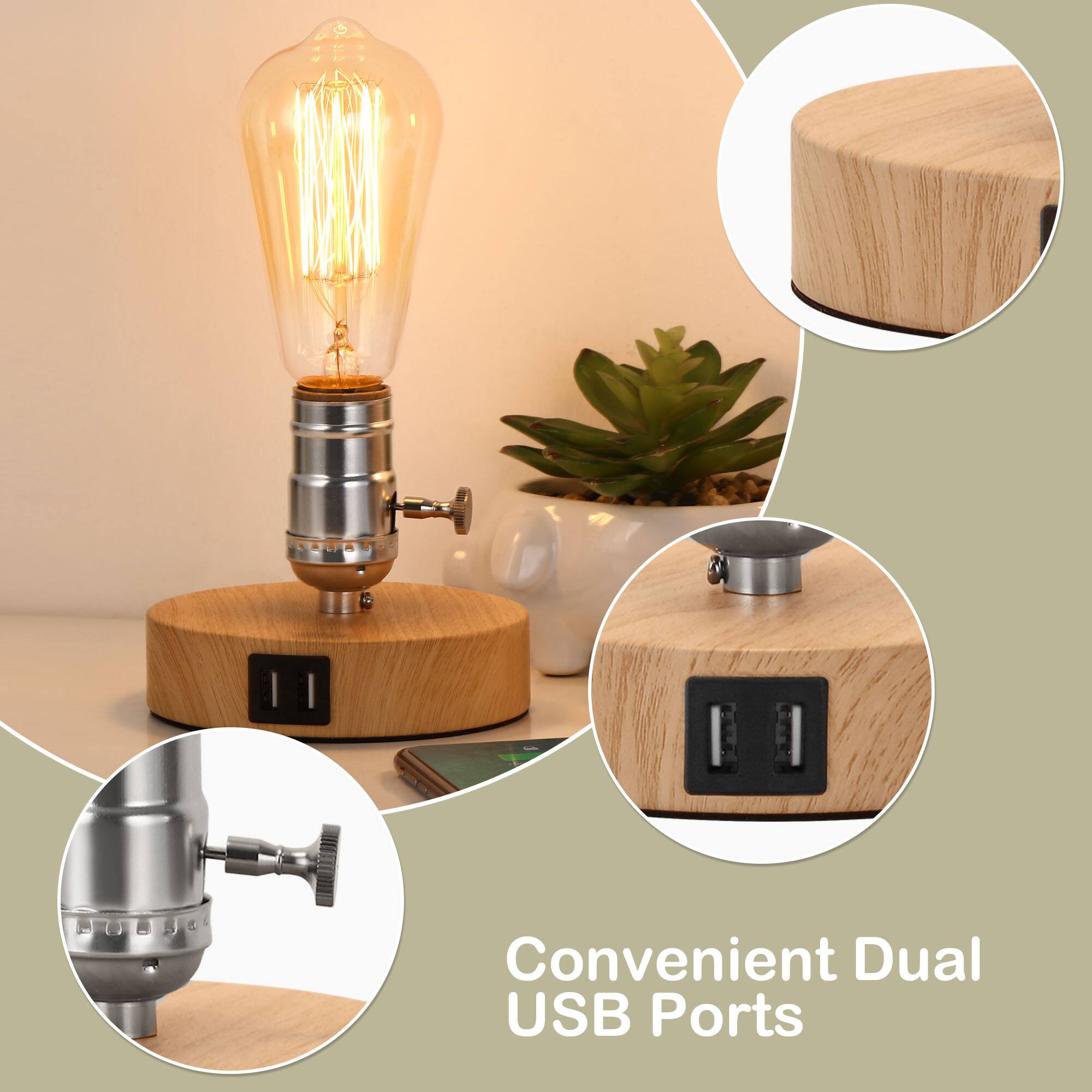 Convenient Dual USB Ports