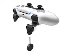 Front. Bionik - Bionik Quickshot Custom Texture Trigger Stops Locks for PS5 Controller - Multicolor.