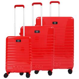 Ful - 3-Piece Expandable Hardside Spinner Luggage Set – 22", 26.5", 31.5" - Red