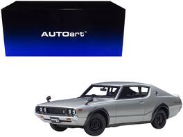 Nissan Skyline 2000GT-R (KPGC110) RHD (Right Hand Drive) 1/18 Model Car by Autoart - Silver Metallic