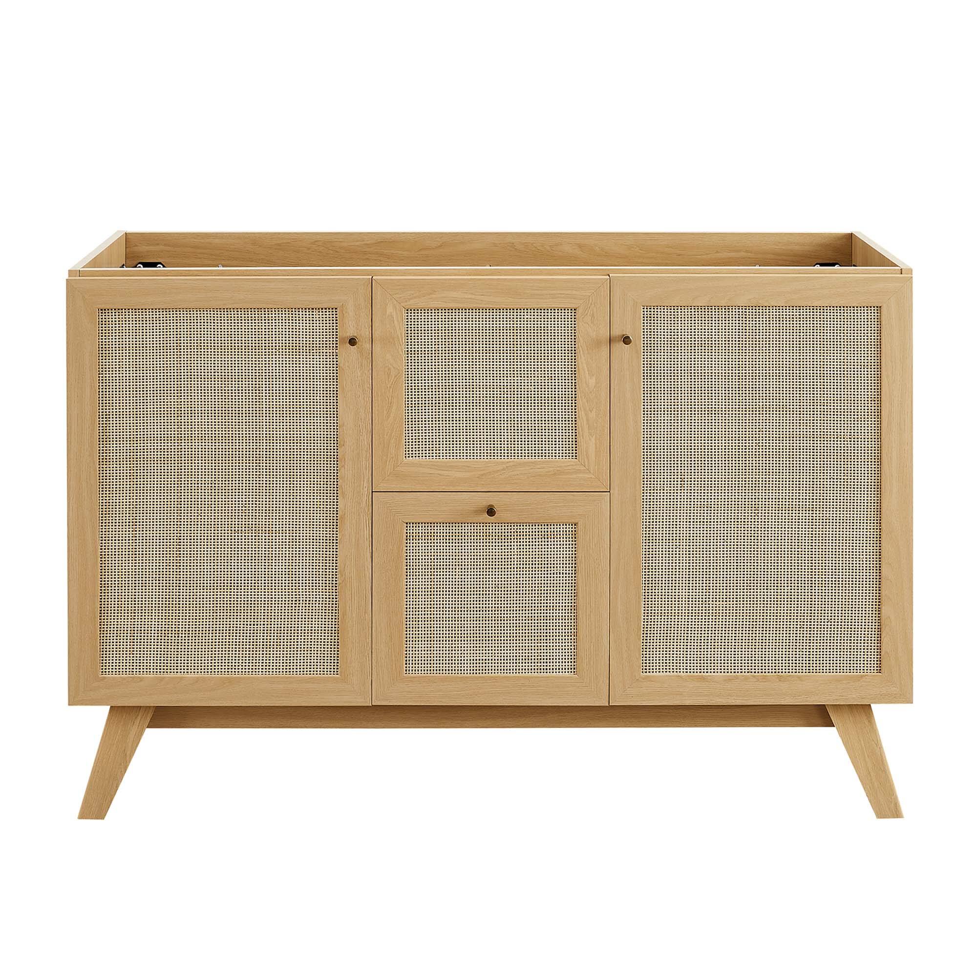 Alt View 7. Modway - Soma Bathroom Vanity with Black Basin Included by Modway - Oak Black.