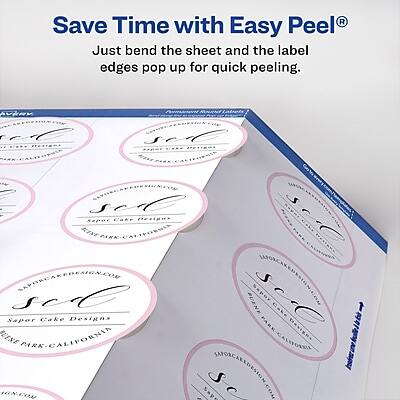 Save Time with Easy Peel®  
Just bend the sheet and the label edges pop up for quick peeling.

Sapor Cake Designs  
BAPORDAKEDEXION.COM  
Sapor Cake Designs  
BAPORDAKEDEXION.COM  
Sapor Cake Designs  
BAPORDAKEDEXION.COM  
Sapor Cake Designs  
BAPORDAKEDEXION.COM