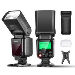 Neewer - TTL Camera Flash for Sony - Compatible with A7, A9, A6000 Series with Soft Diffuser