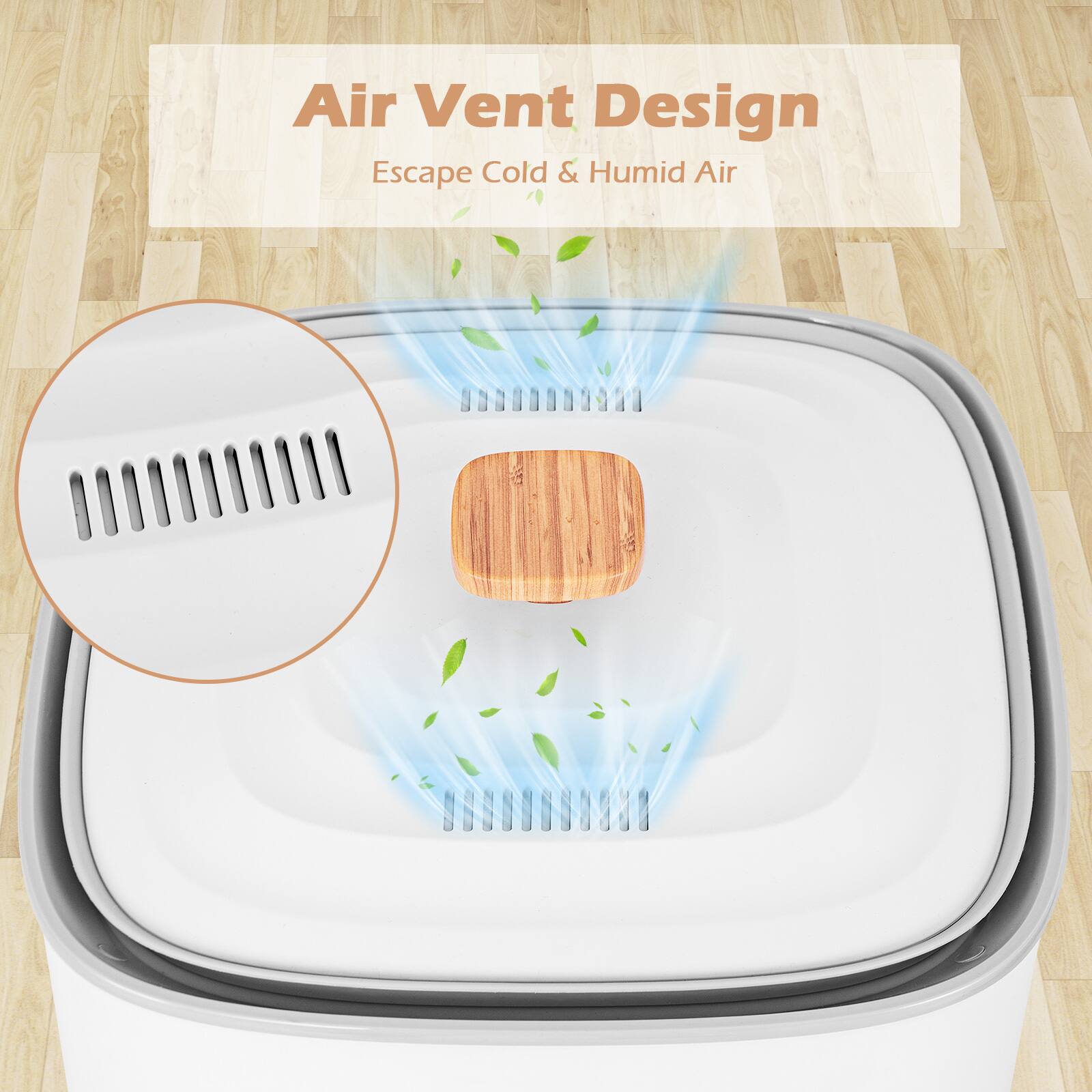 Air Vent Design  
Escape Cold & Humid Air