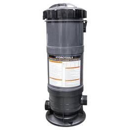 Swimline - HydroTools 50 Sq Ft Sure Flo Cartridge Pool Filter Tank and Elements - Gray / black