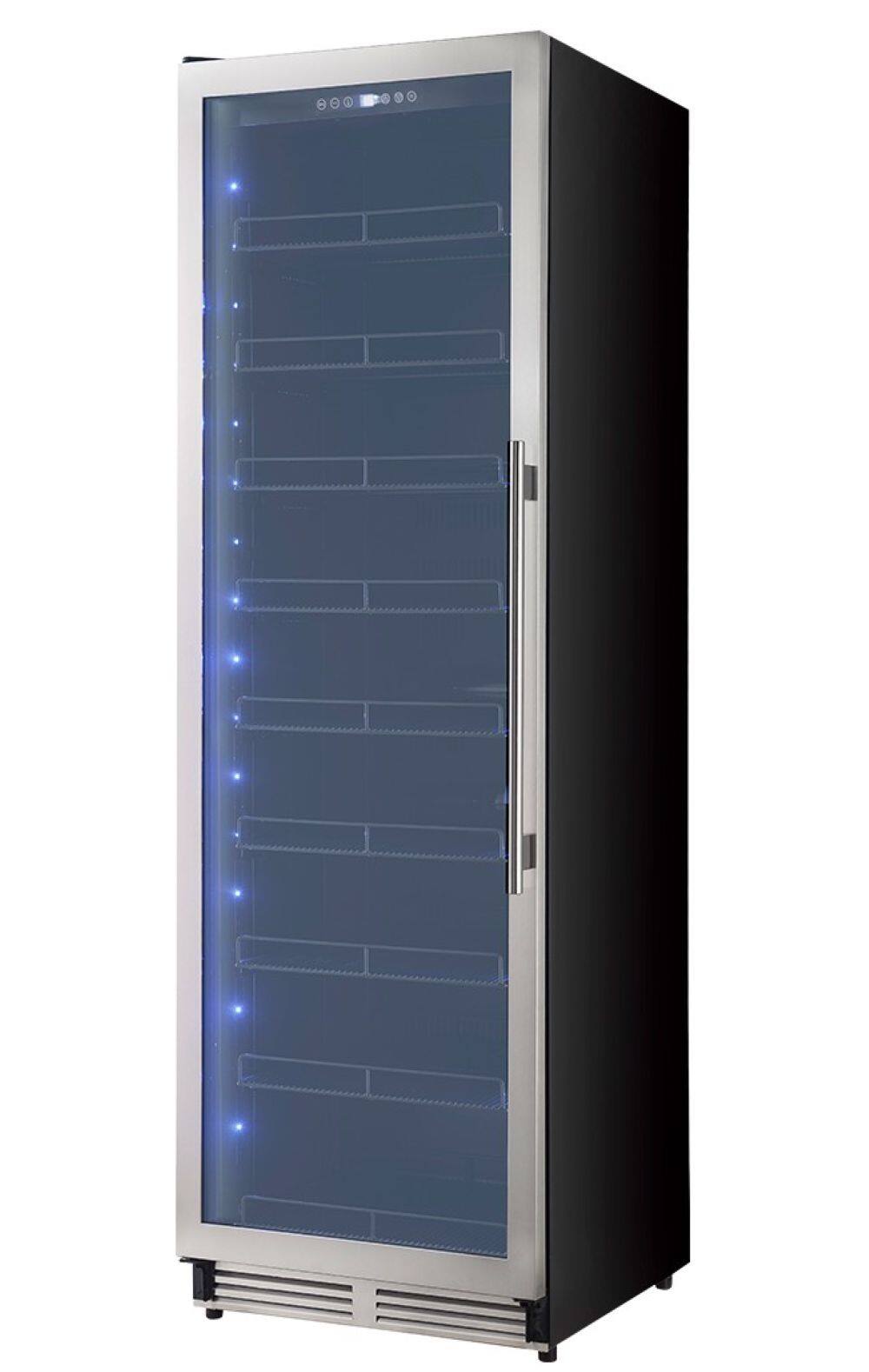 Angle. Forno Appliances - Cesinali 427-Can Beverage Cooler - Stainless steel.