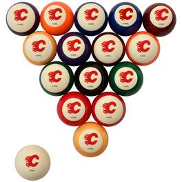 Imperial - Cream Calgary Flames Retro Billiard Ball Set - Multicolor