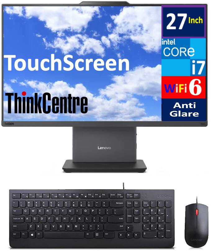 27 Inch Intel Core i7 WiFi 6 TouchScreen ThinkCentre Anti Glare Lenovo