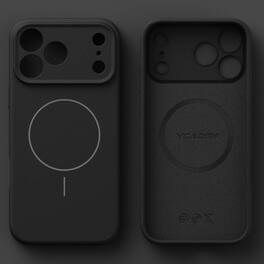 Dteck - Magnetic Silicone Case for iPhone 18 Pro Max, Compatible with MagSafe - Black