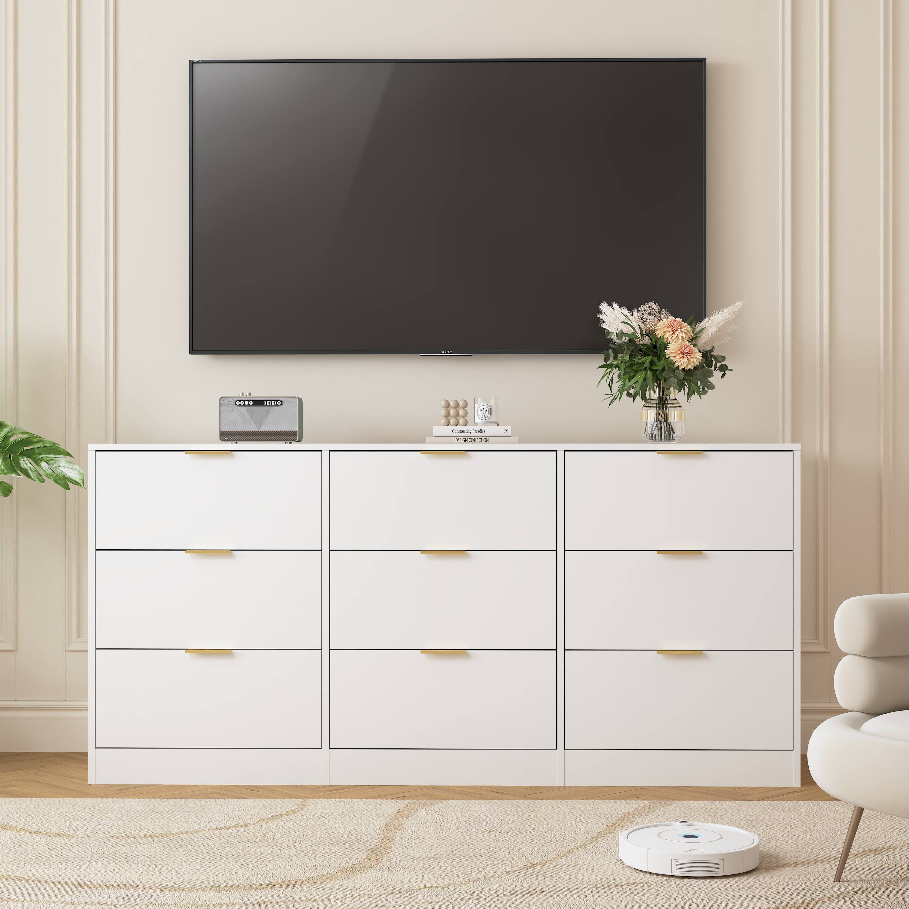 MERAVOM 9 Drawer Dresser for Bedroom with Deep Drawers, 63