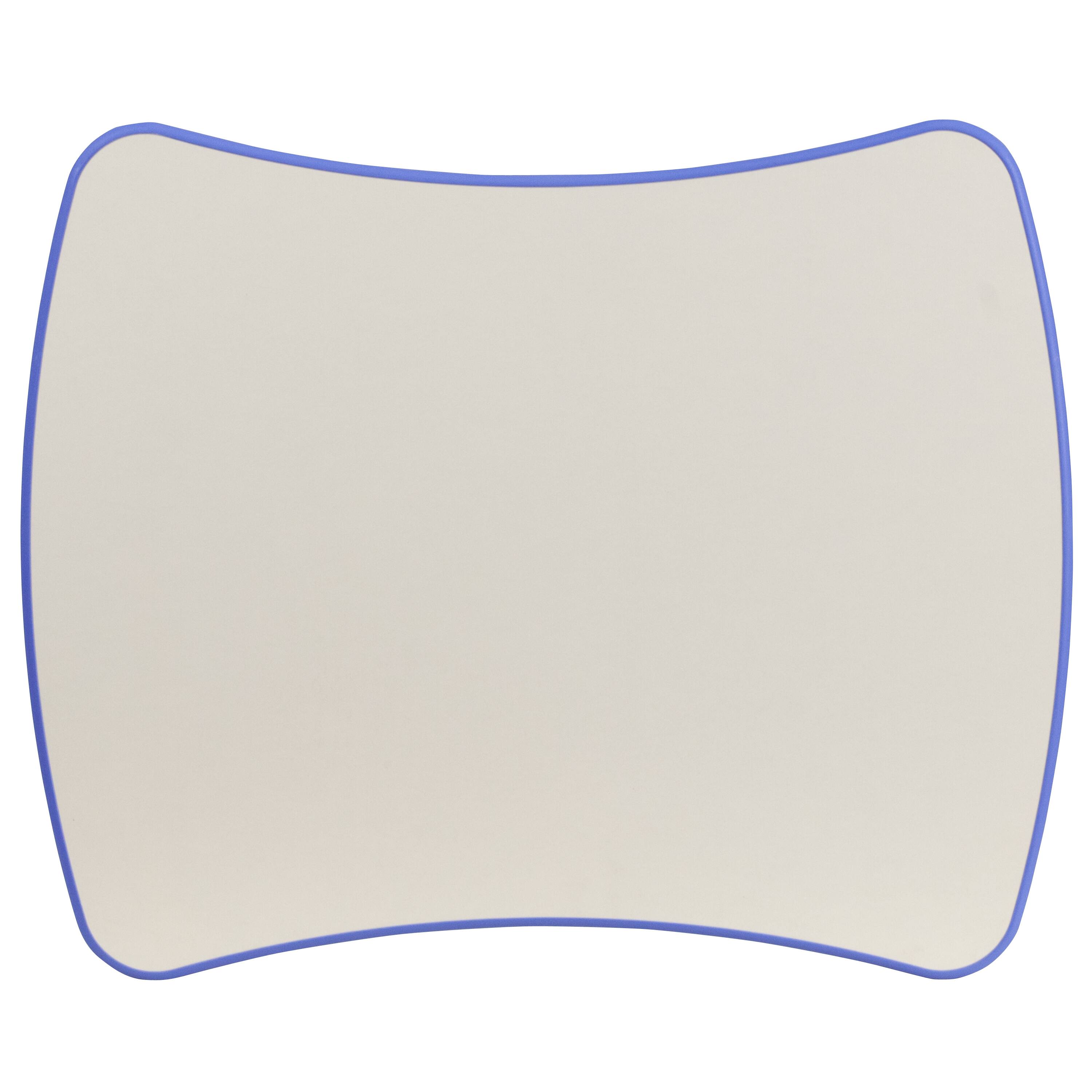 Alt View 5. Emma + Oliver - 21.875"W x 26.625"L Rectangular Plastic Height Adjustable Activity Table - Blue.