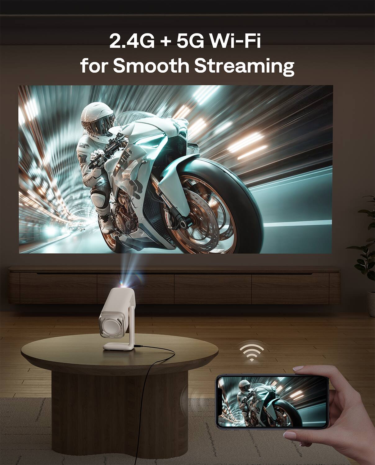 2.4G + 5G Wi-Fi for Smooth Streaming