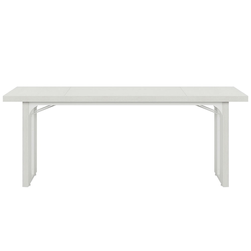 Back. Kadyn - Kadyn Study Writing Desk, Computer Desk,Simple Executive Desk, 70.9" Computer Desk Meeting Table for Home Office,White - White.