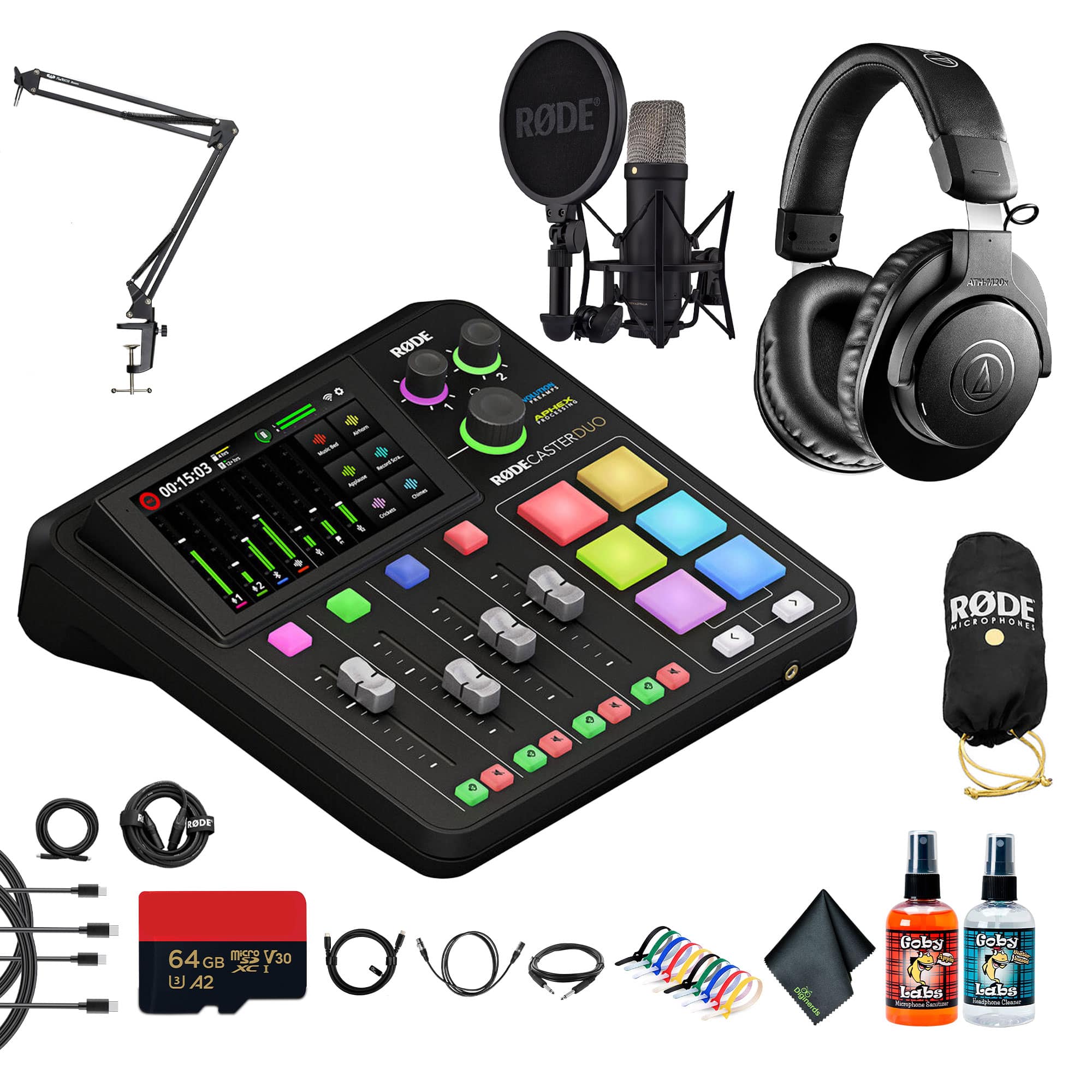 RODE - RODECaster Duo Integrated Audio Production Studio | Dual USB Interface & Bluetooth + More