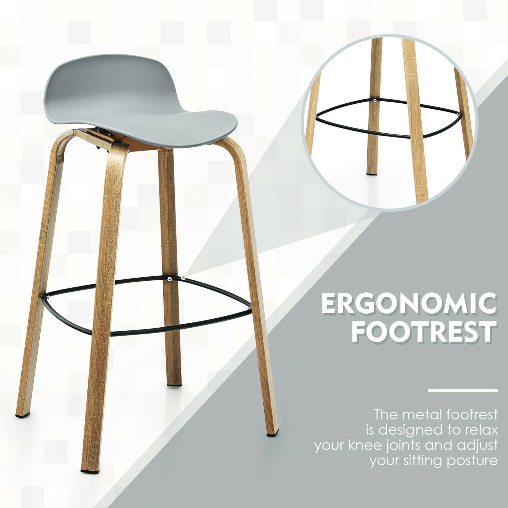 ERGONOMIC FOOTREST
The metal footrest is designed to relax your knee joints and adjust your sitting posture