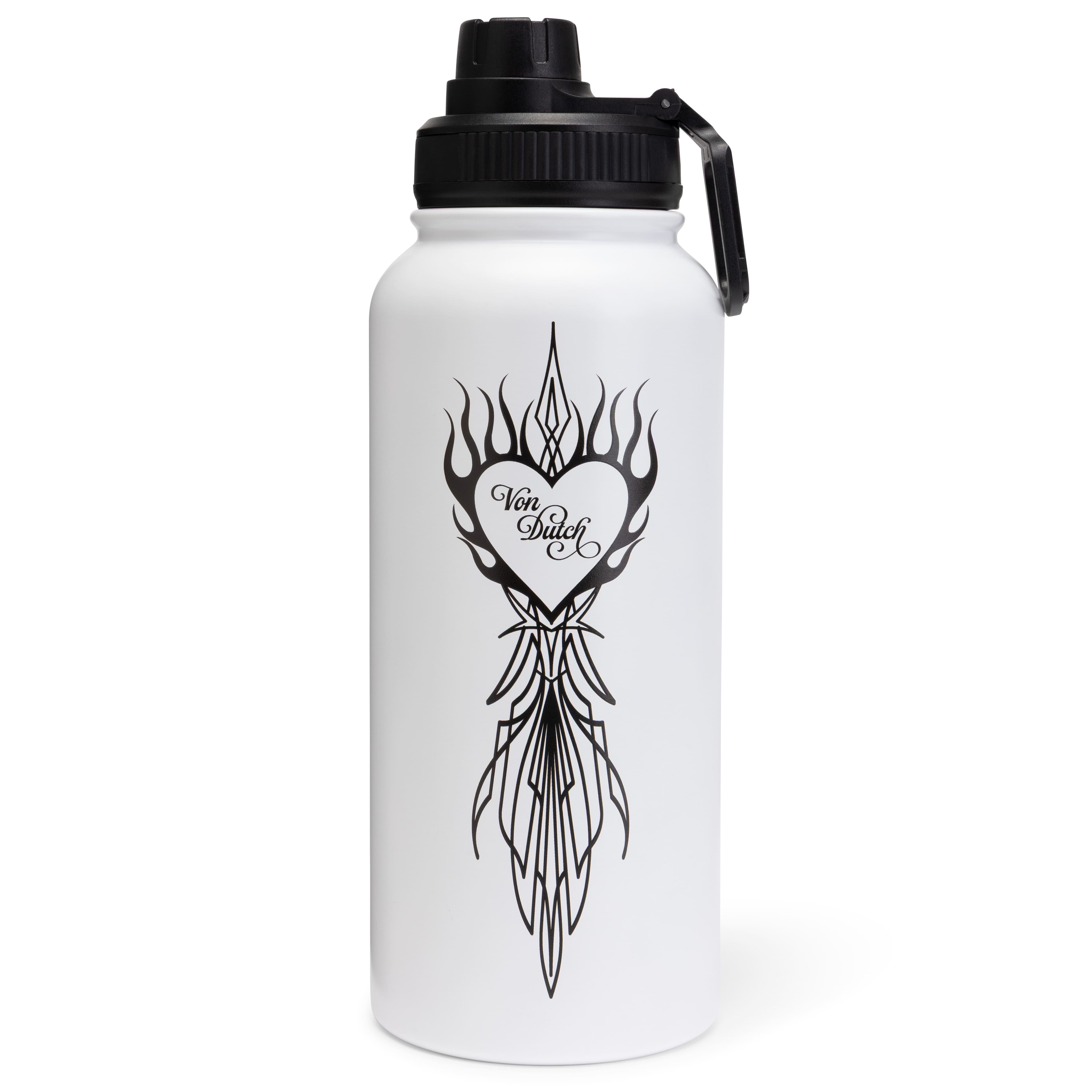 Von Dutch - 32oz Hydration Double Walled Insulated Stainless Steel Bottle - Von Heart