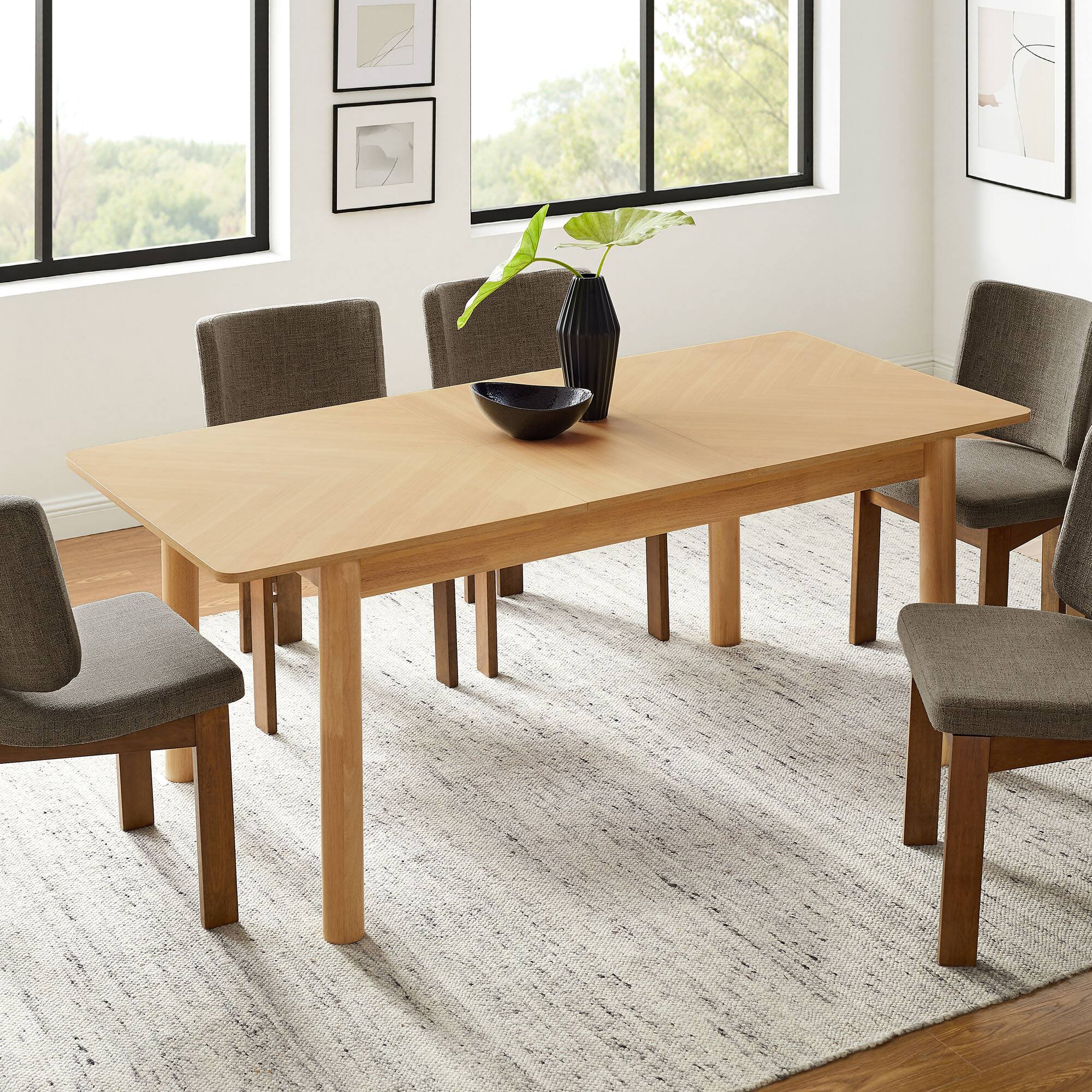 Alt View 1. Modway - Alba Extendable Dining Table by Modway - Oak.