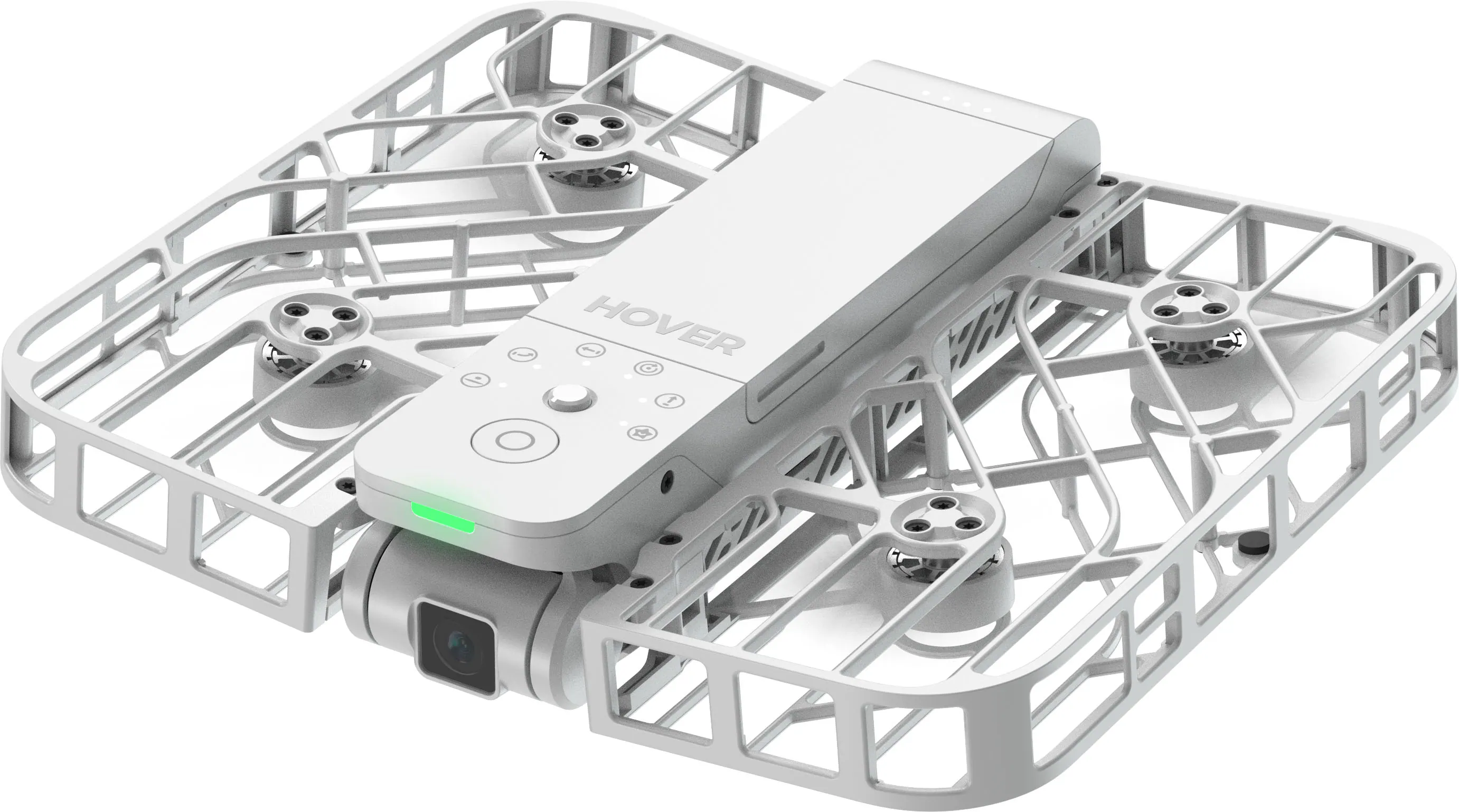 Left. HOVERAir - X1 Self-Flying Camera Drone Combo - White.