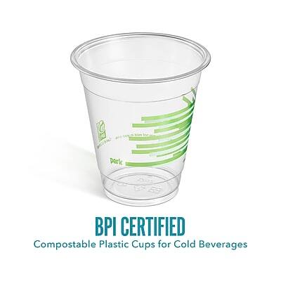 BPI CERTIFIED  
Compostable Plastic Cups for Cold Beverages
