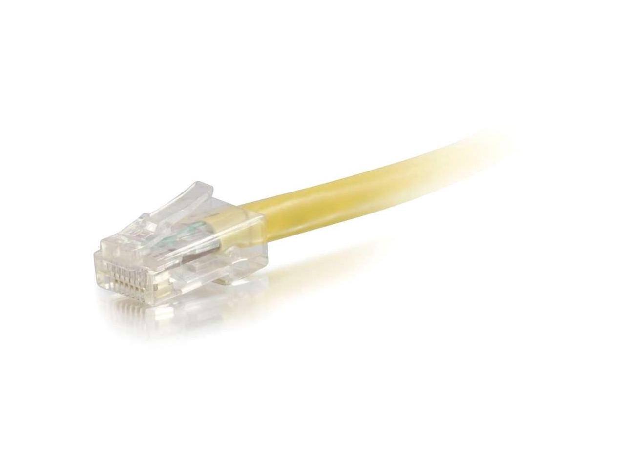 Alt View 3. Cables to Go - C2G 04175 7 ft. Cat 6 Yellow Non-Booted Patch Cable.
