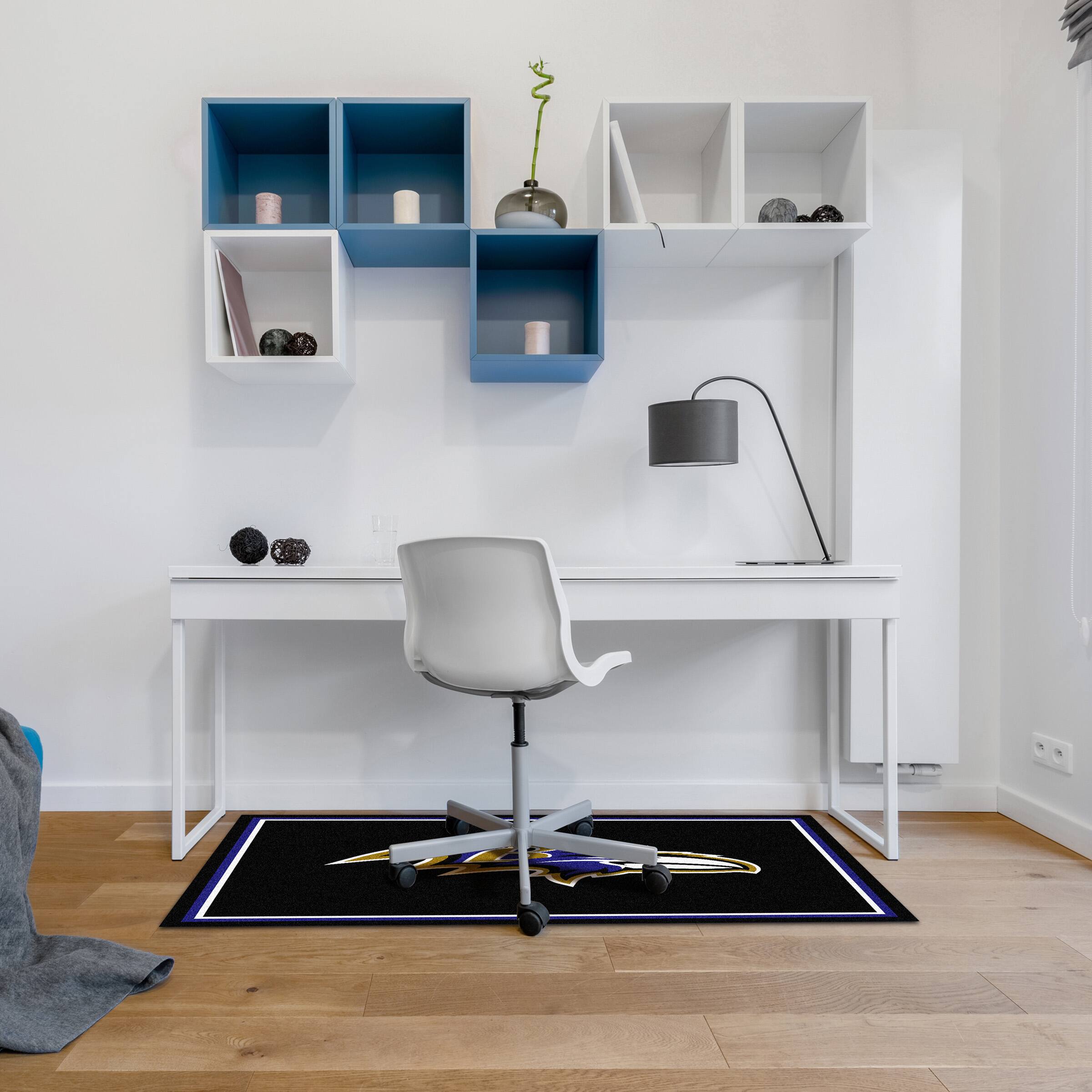 Alt View 2. Imperial - Baltimore Ravens 2'8" x 3'10" Area Rug - Multicolor.