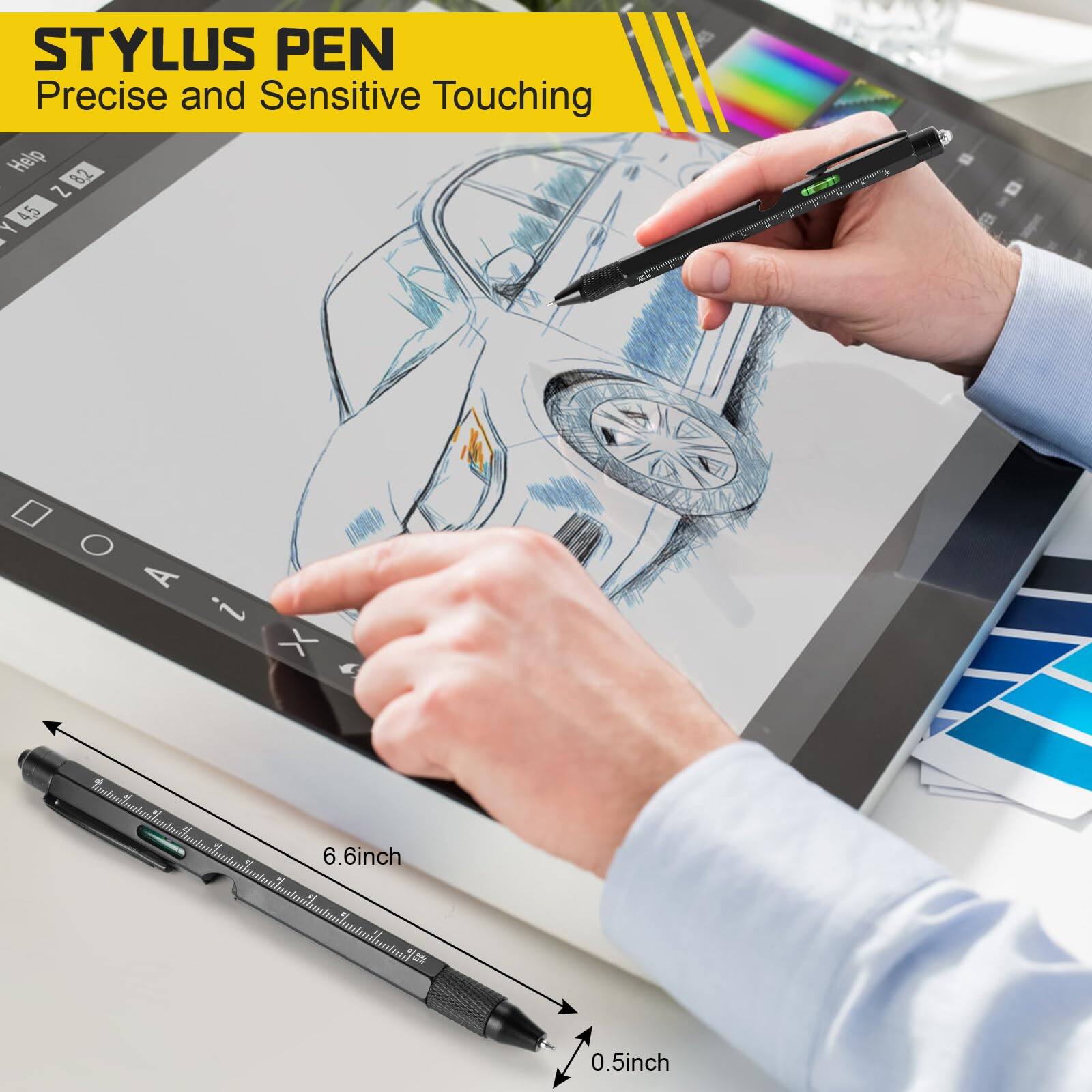 STYLUS PEN  
Precise and Sensitive Touching  

Help  
45 7 2  

6.6inch  
0.5inch