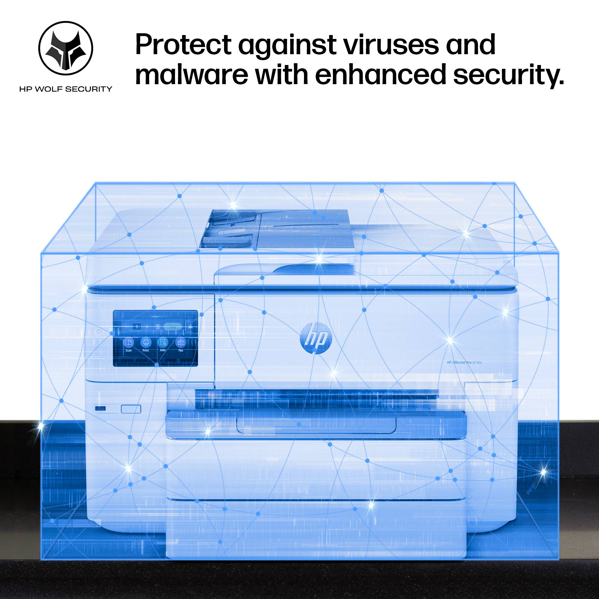 Protect against viruses and malware with enhanced security.

HP WOLF SECURITY
