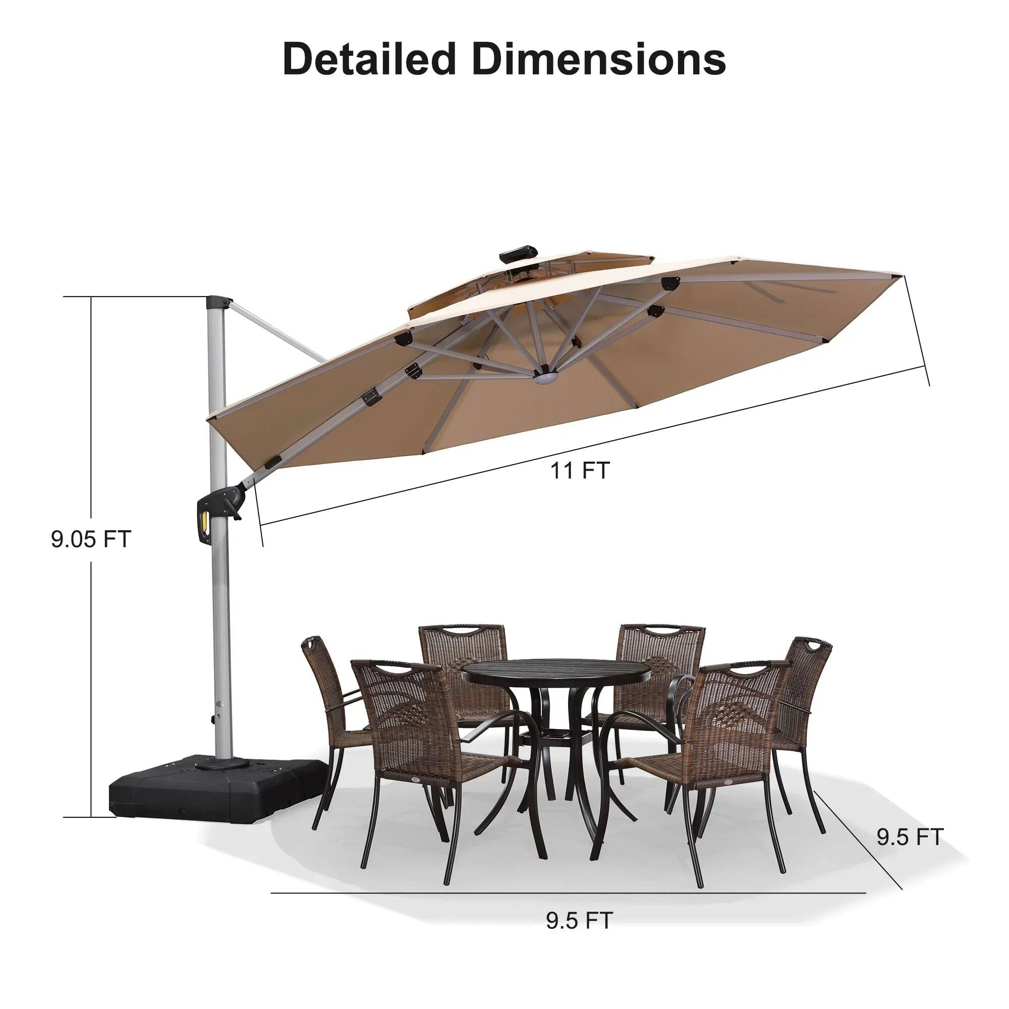 Detailed Dimensions  
11 FT  
9.05 FT  
9.5 FT  
9.5 FT