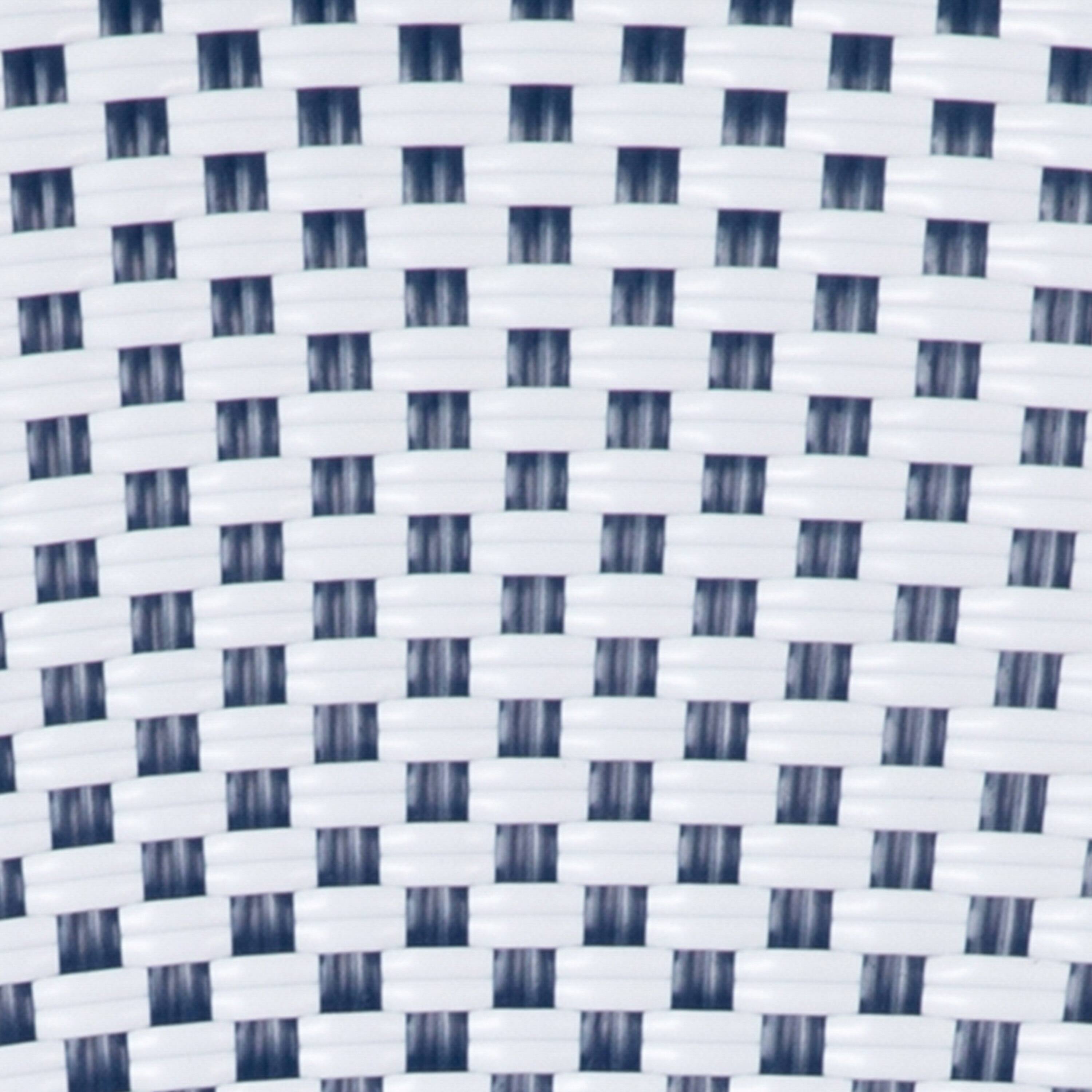 Alt View 9. Martha Stewart - Lily Pond 31" Round All-Weather Patio Bistro Dining Table - Navy & White/Natural Frame.