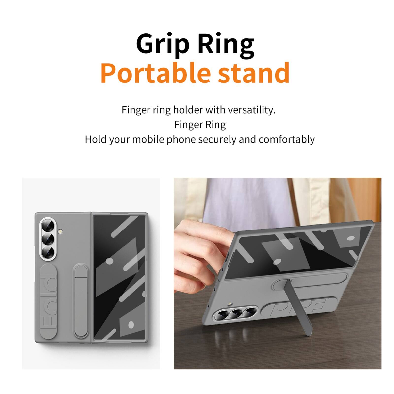 Grip Ring Portable stand

Finger ring holder with versatility. Finger Ring

Hold your mobile phone securely and comfortably