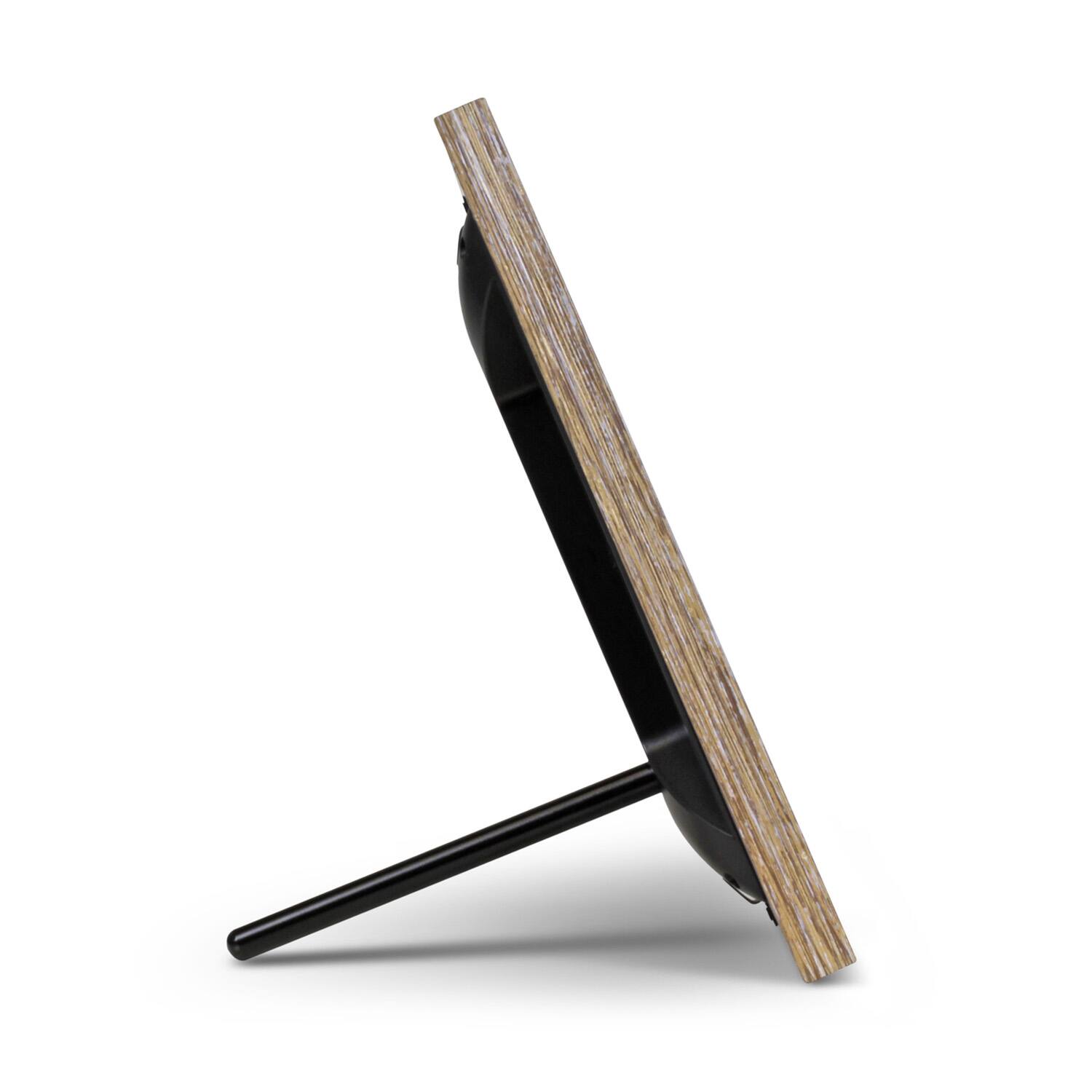 Alt View 2. Aluratek - 13.3" Distressed Wood WiFi Digital Photo Frame with Touchscreen LCD Display and 16GB Built-in Memory ASHDPF13F.