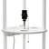 Alt View 18. Simple Designs - Round Etagere Storage Floor Lamp with 2 USB, 1 Outlet - White.