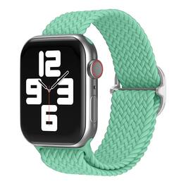 StrapsCo - Braided Stretch Band Nylon Watch Strap For Apple Watch - 40mm/41mm/42mm (Short-Medium) - Mint