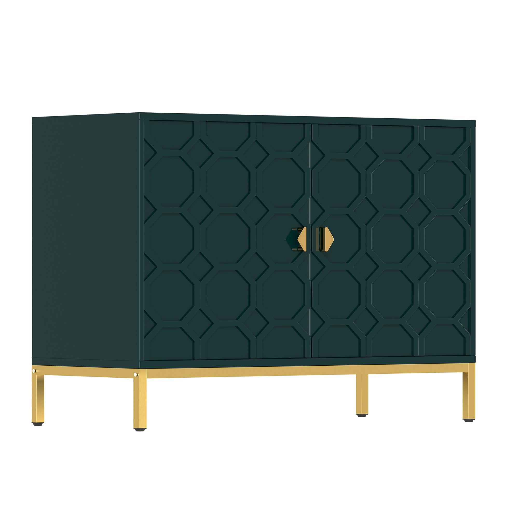 Boyel Living - Freestanding Storage Cabinet 2-Door Accent Cabinet - Green price history on PriceWatchPro