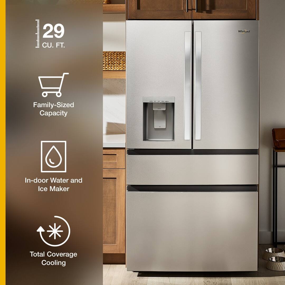 Itulanta 29 CU. FT. Whirlpool Family-Sized Capacity In-door Water and Ice Maker Total Coverage Cooling
