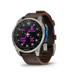 Garmin - D2 Mach 2 Avaition GPS Smartwatch 47 mm Fiber-reinforced polymer - Titanium - (2025)
