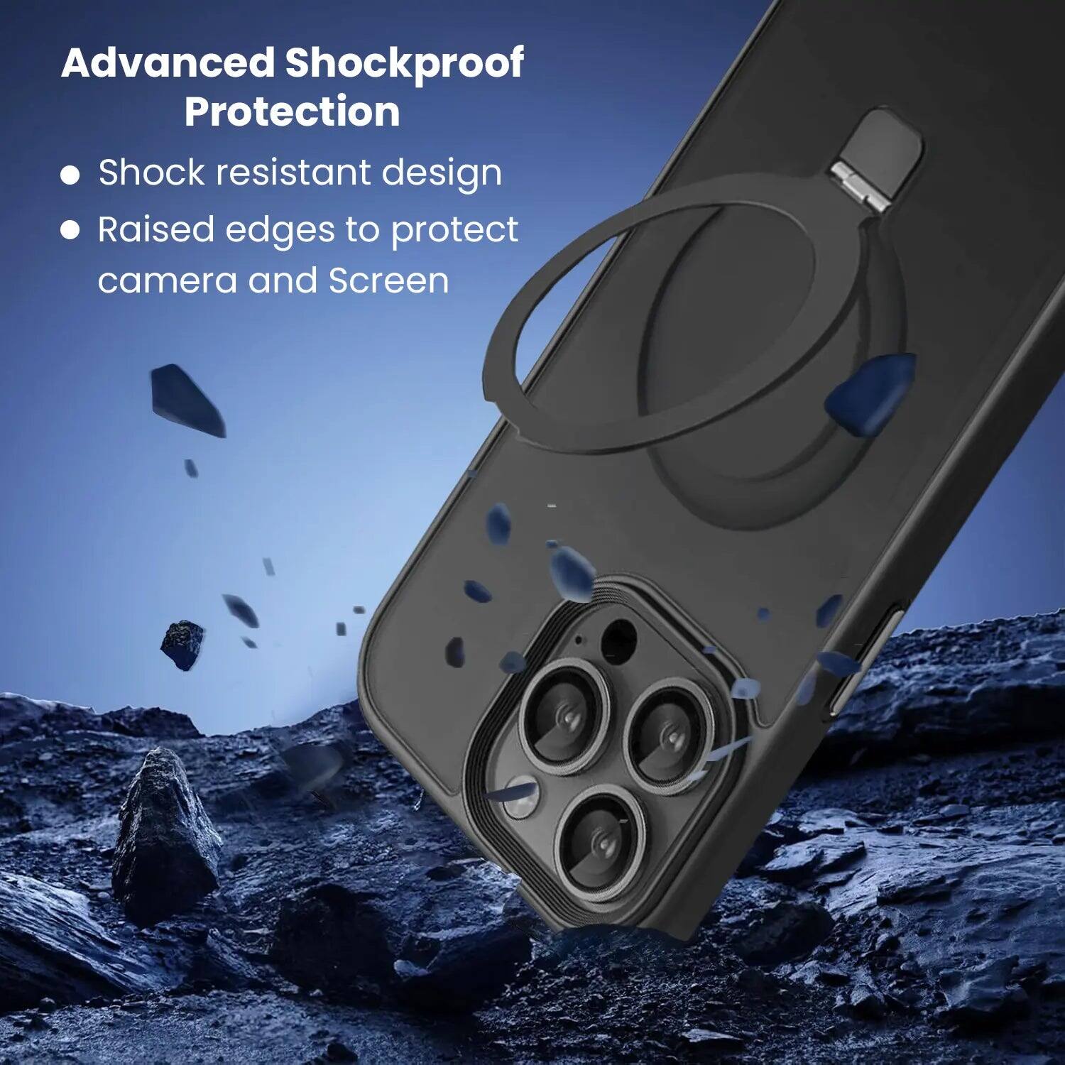 Advanced Shockproof Protection  
- Shock resistant design  
- Raised edges to protect camera and screen