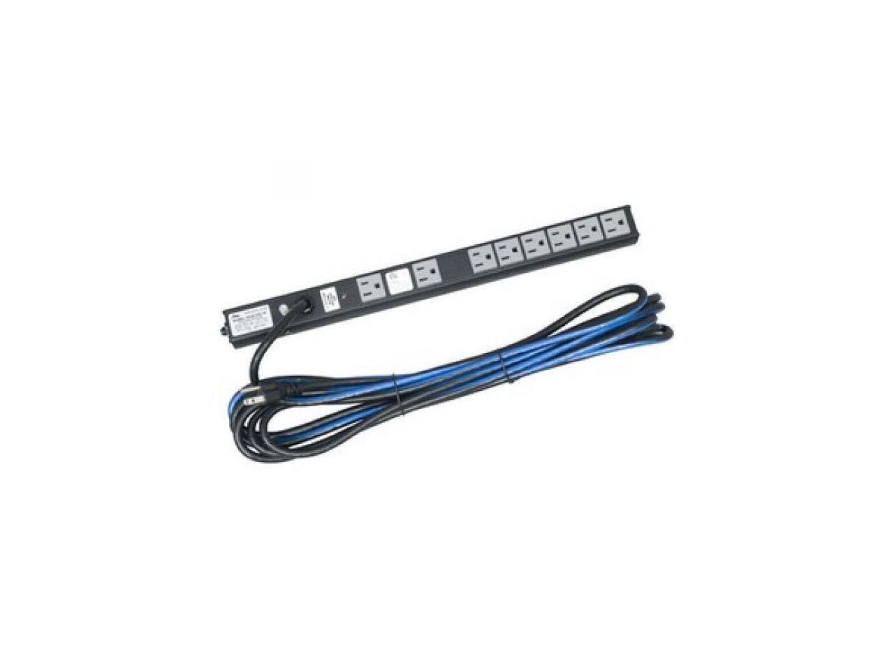 Alt View 1. Middle Atlantic - Middle Atlantic Products PD-815SC 8-Outlets Power Strip - Black.
