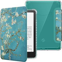 Fintie - Clear Case for 7" Kindle Paperwhite 12th Gen 2024 & Kindle Colorsoft Soft Lightweight TPU Cover Transparent Back Shell - Blossom