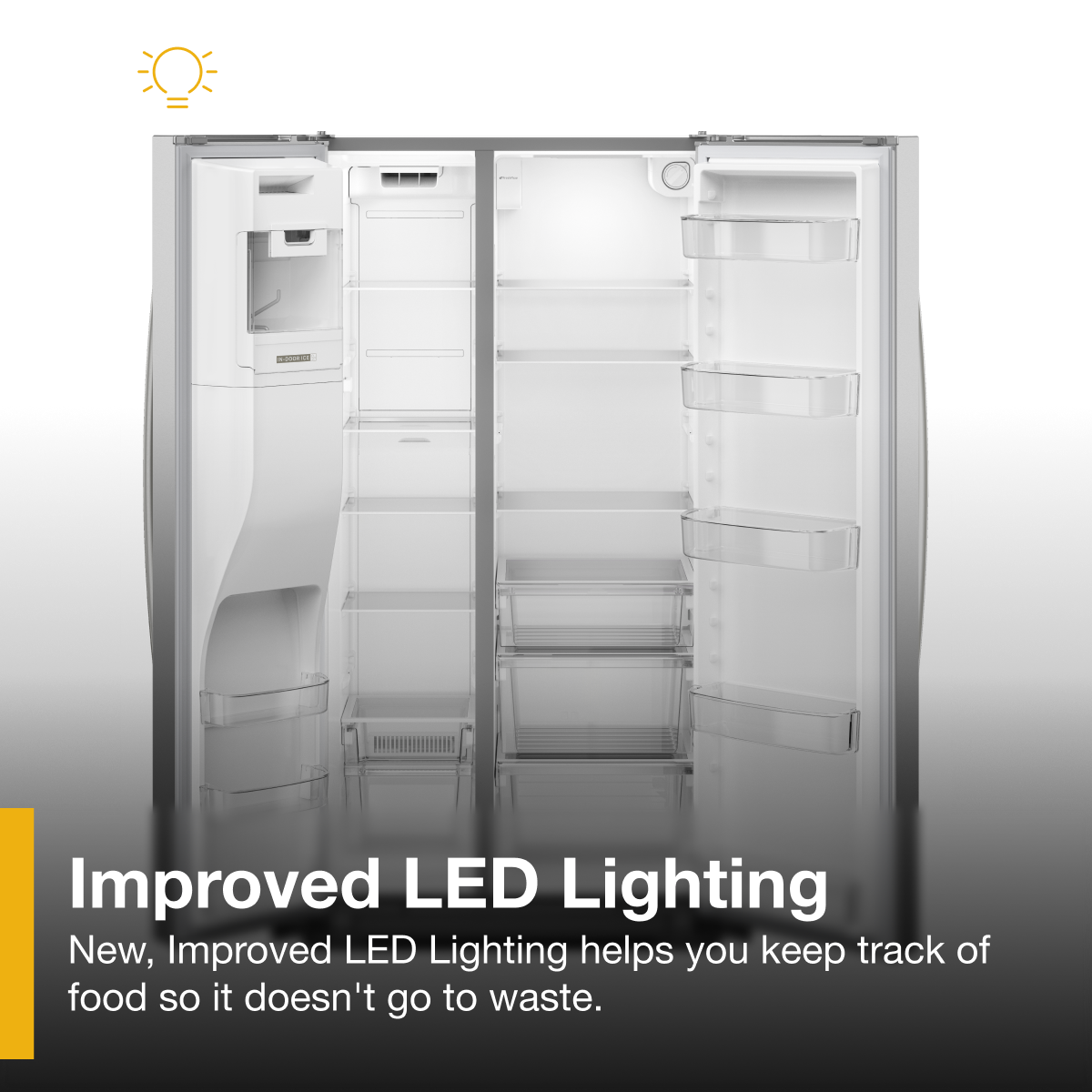 Alt View 3. Whirlpool - 28.7 Cu. Ft. Side-by-Side Refrigerator with TruCool System - Fingerprint-Resistant Stainless Finish.